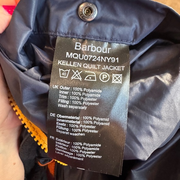 Barbour Kellen Navy Quilted Jacket for Men - Picture 14 of 16